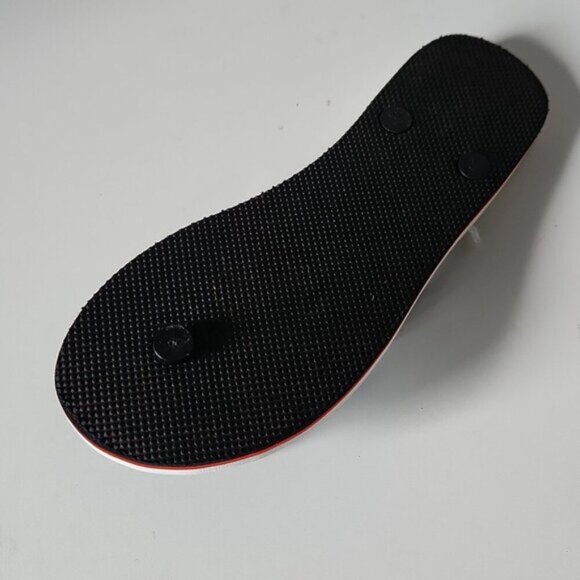 ALICE + OLIVIA | Stacey Face Flip Flops  black Red Size 37 - Picture 5 of 6
